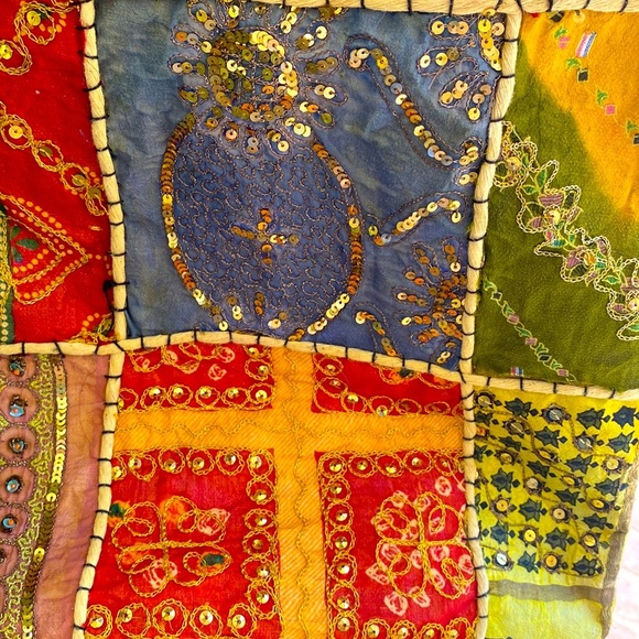 BOHEMIAN UNIQUE PATCHWORK HANDMADE UPCYCLED SHOULDER BAG TOTE ADVENTUROU… - Picture 4 of 13